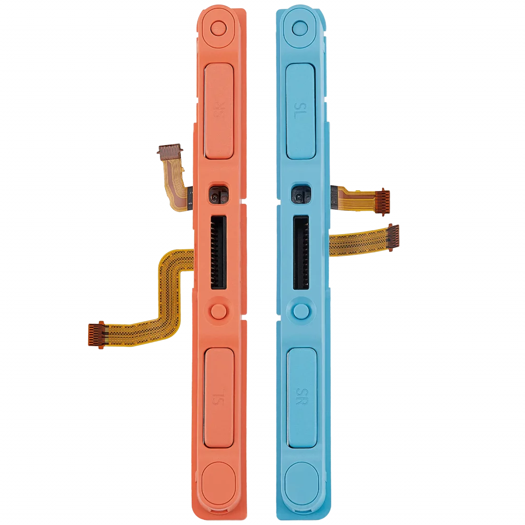 Plastic Rail (Right+Left) With Joy Con Controller for Nintendo Switch 2 (Blue/ Orange)