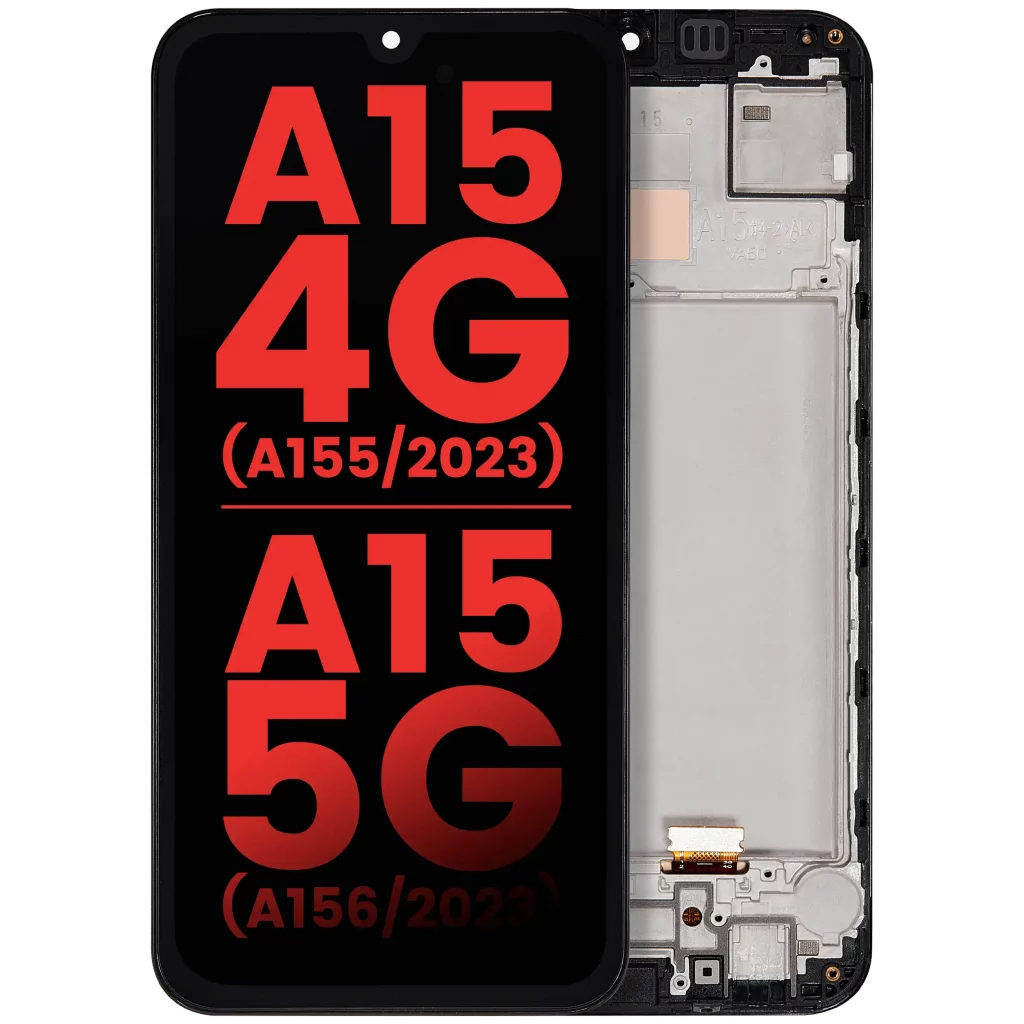 OLED Assembly With Frame Compatible For Samsung Galaxy A15 4G (A155 / 2023) / A15 5G (A156 / 2023) (Aftermarket Plus) (All Colors)