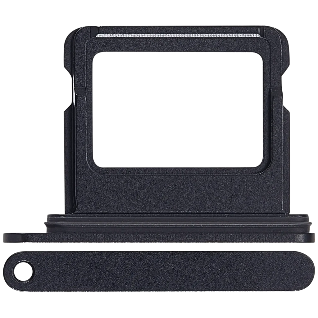 Single Sim Card Tray Compatible For iPhone 17 (Black)