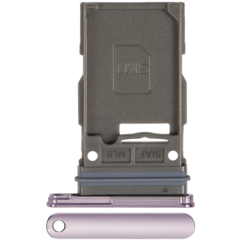 Single Sim Card Tray Compatible For Samsung Galaxy S22 5G / S22 Plus 5G (Bora Purple)