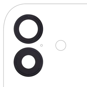 Back Camera Lens With Bracket & Bezel For iPhone 17 (Premium) (Black)