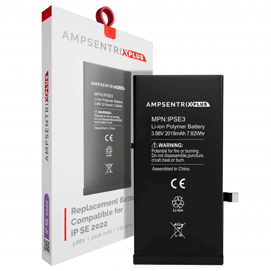 Replacement Battery For iPhone SE (2022) (AmpSentrix Plus)