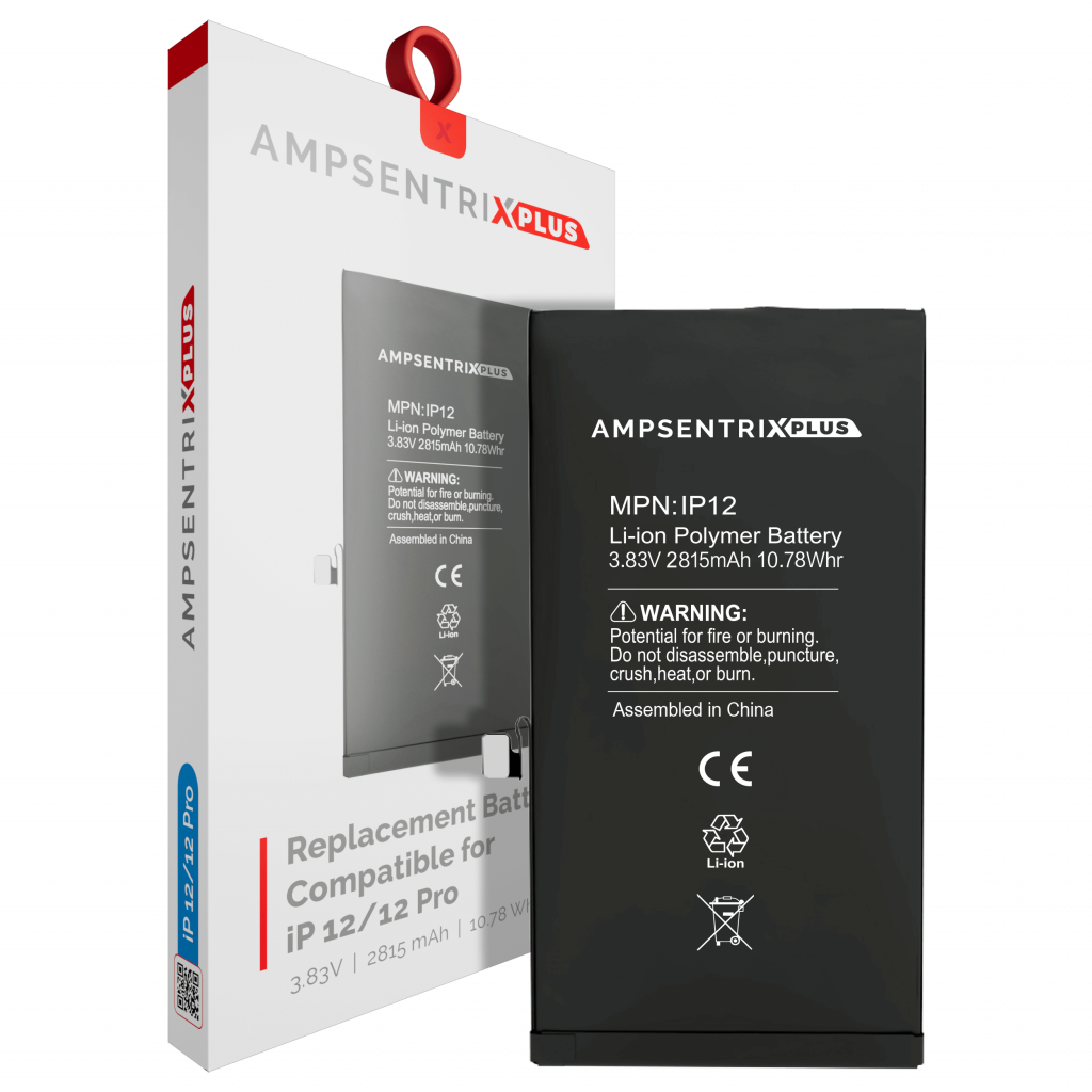 Replacement Battery For iPhone 12 / 12 Pro (AmpSentrix Plus)