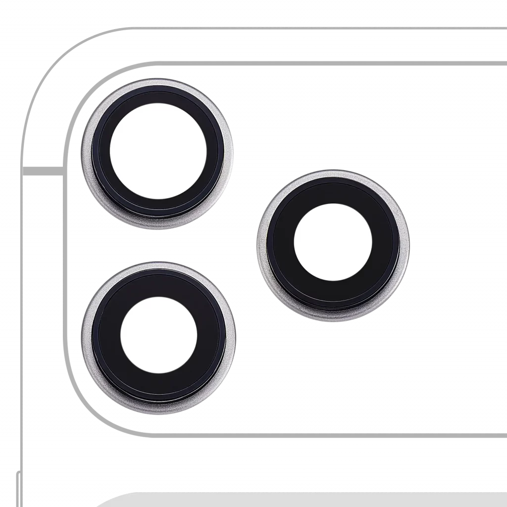 Back Camera Lens With Bracket & Bezel For iPhone 17 Pro/ 17 Pro Max (Premium) (Silver)