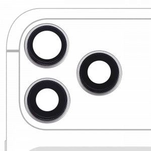 Back Camera Lens With Bracket & Bezel For iPhone 17 Pro/ 17 Pro Max (Premium) (Silver)