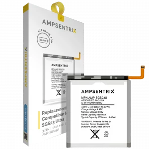 Replacement Battery For Samsung Galaxy S23 Ultra (AmpSentrix Pro)