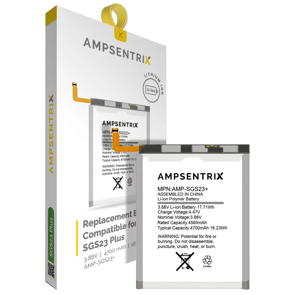 Replacement Battery For Samsung Galaxy S23 Plus (AmpSentrix Pro)