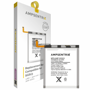 Replacement Battery For Samsung Galaxy S23 (AmpSentrix Pro)