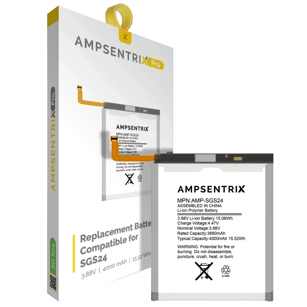 Replacement Battery For Samsung Galaxy S24 5G (AmpSentrix Pro)