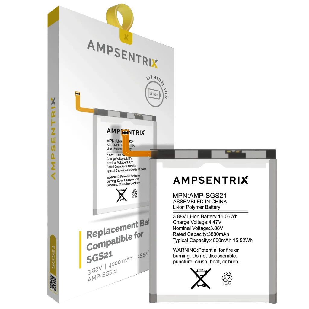 Replacement Battery For Samsung Galaxy S21 5G (AmpSentrix Pro)