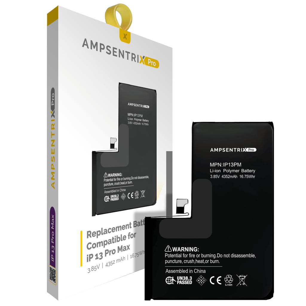 Replacement Battery For iPhone 13 Pro Max (AmpSentrix Pro)