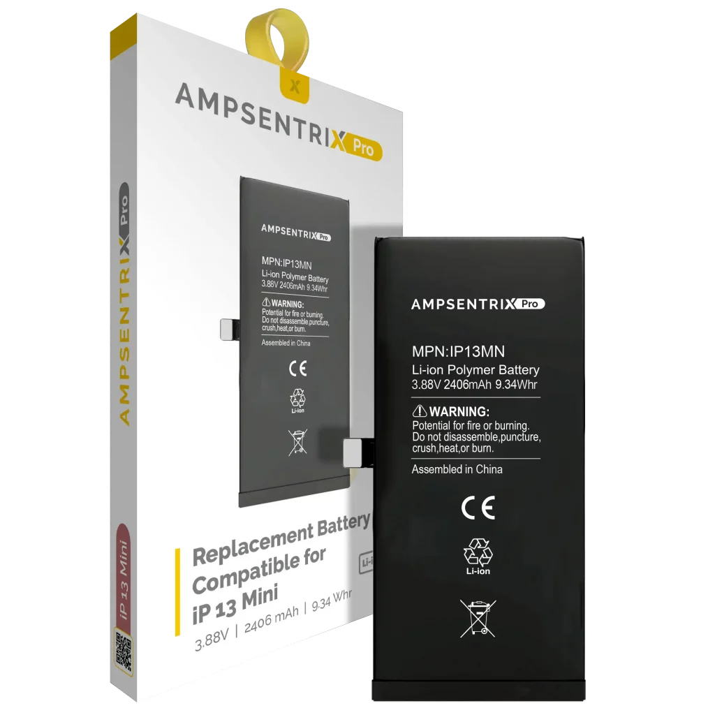 Replacement Battery For iPhone 13 Mini (AmpSentrix Pro)