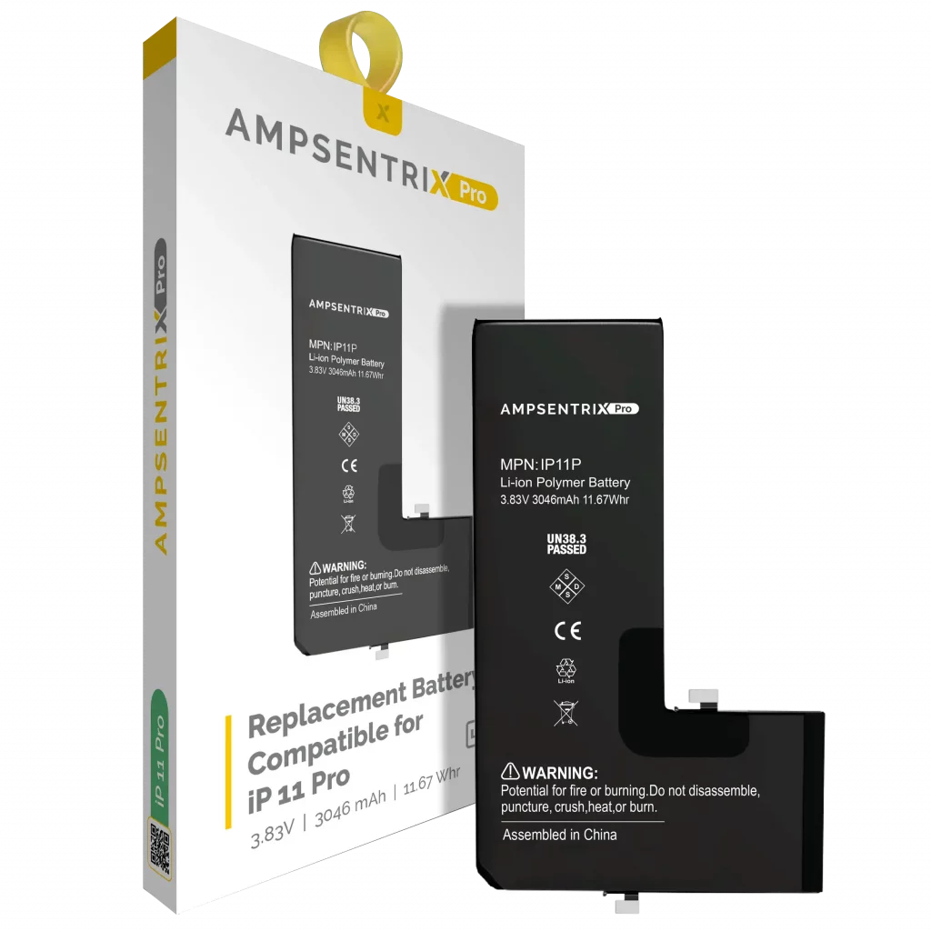 Replacement Battery For iPhone 11 Pro (AmpSentrix Pro)