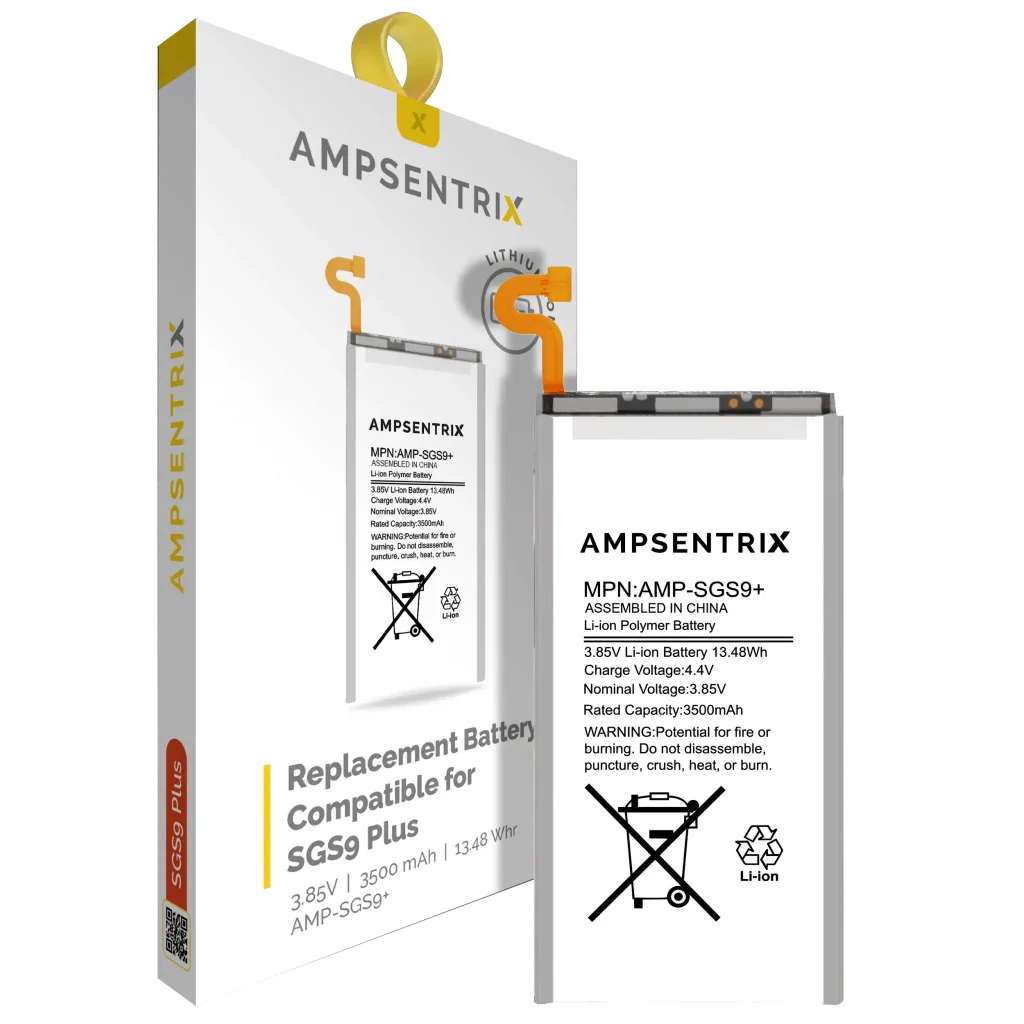 Replacement Battery For Samsung Galaxy S9 Plus (AmpSentrix Pro)