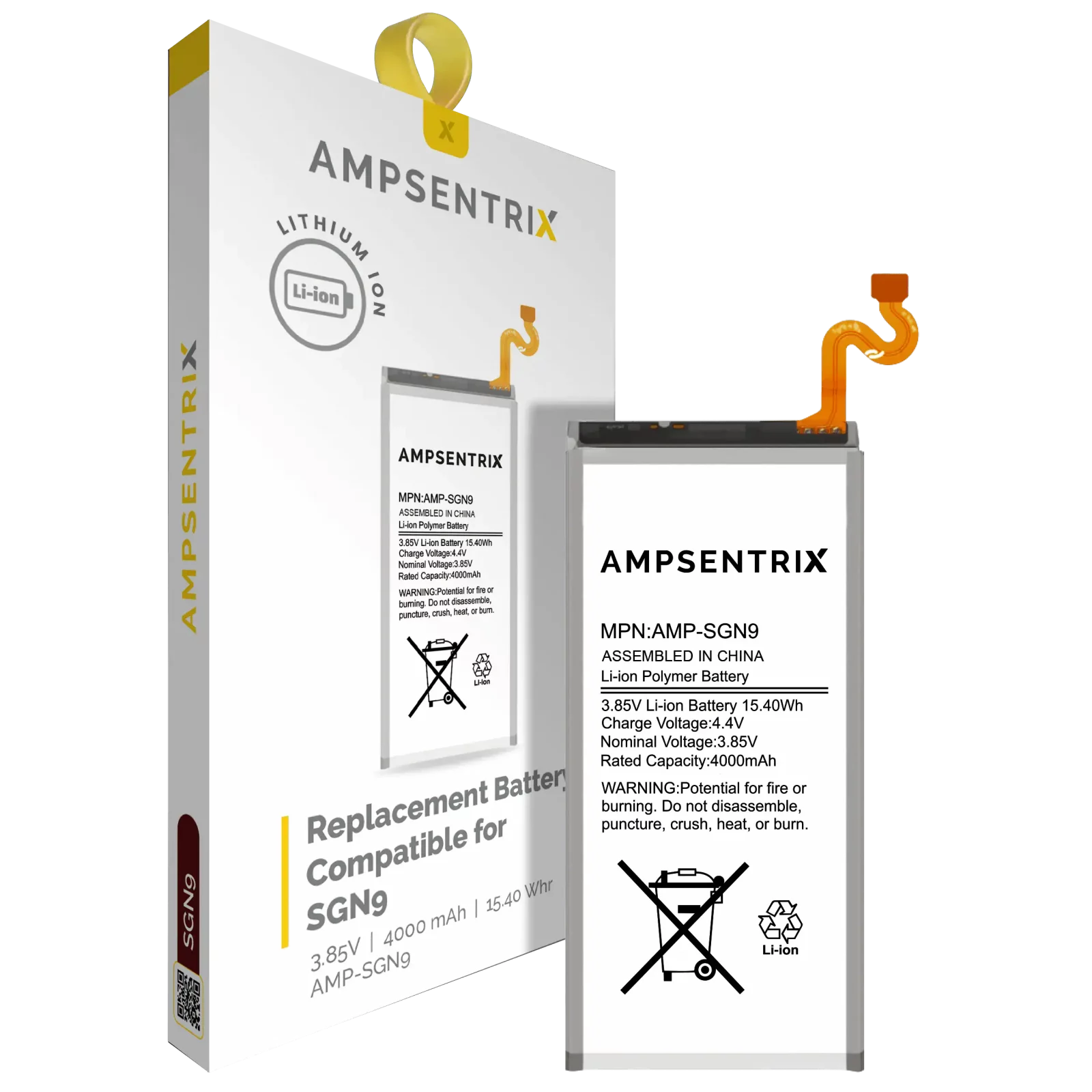 Replacement Battery For Samsung Galaxy Note 9 (AmpSentrix Pro)