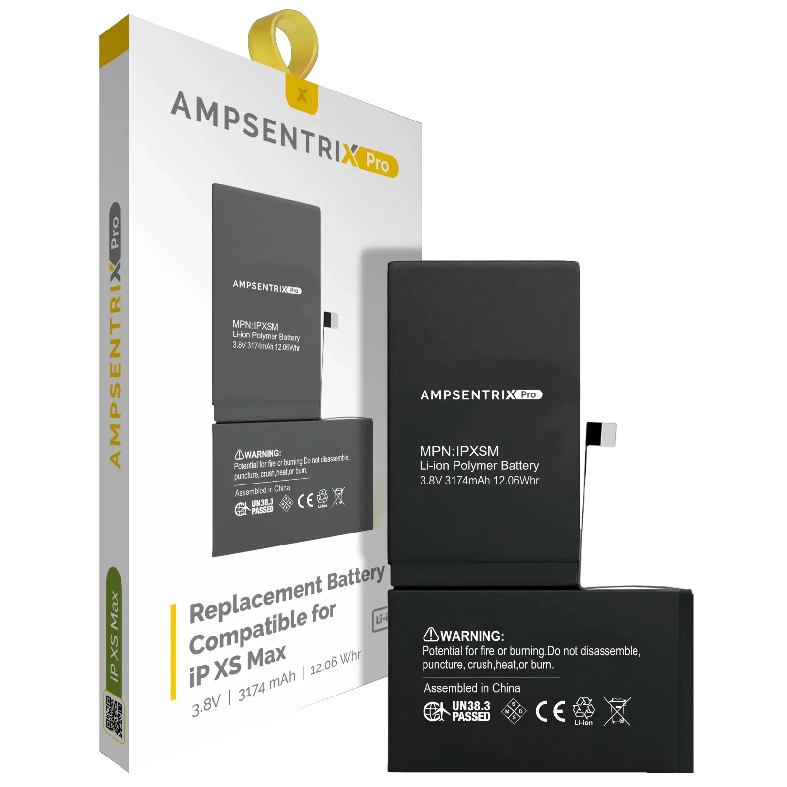 Replacement Battery For iPhone XS Max (AmpSentrix Pro)