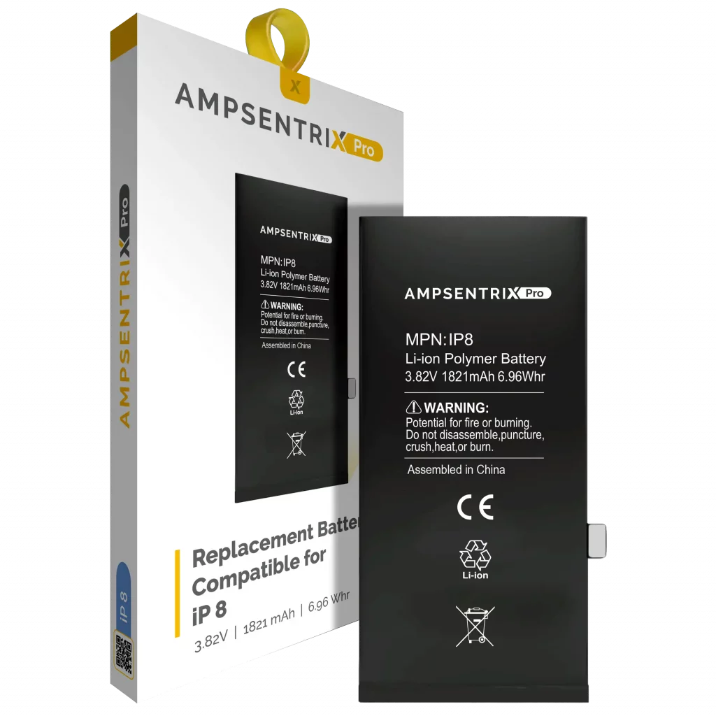 Replacement Battery For iPhone 8 (AmpSentrix Pro)