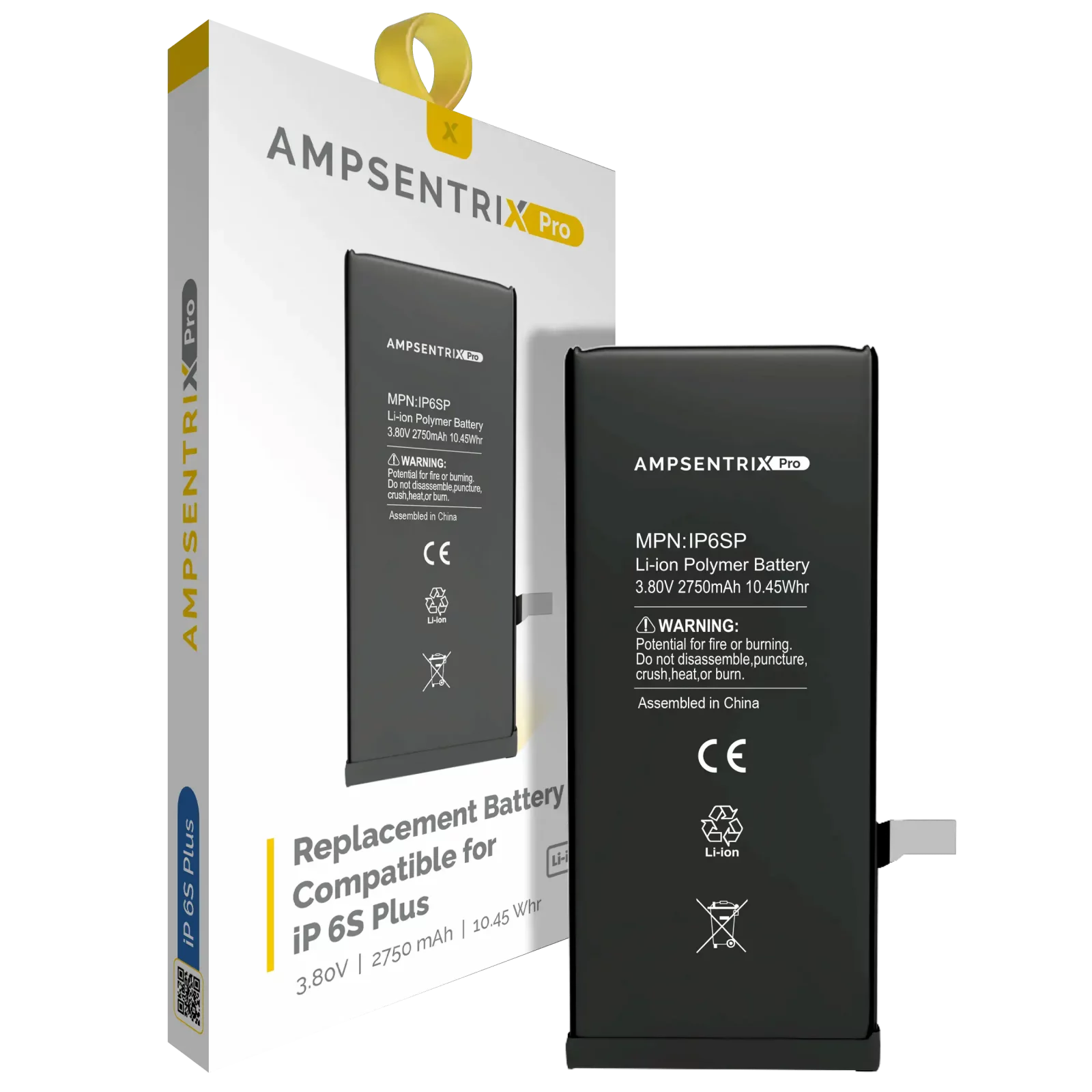 Replacement Battery For iPhone 6S Plus (AmpSentrix Pro)