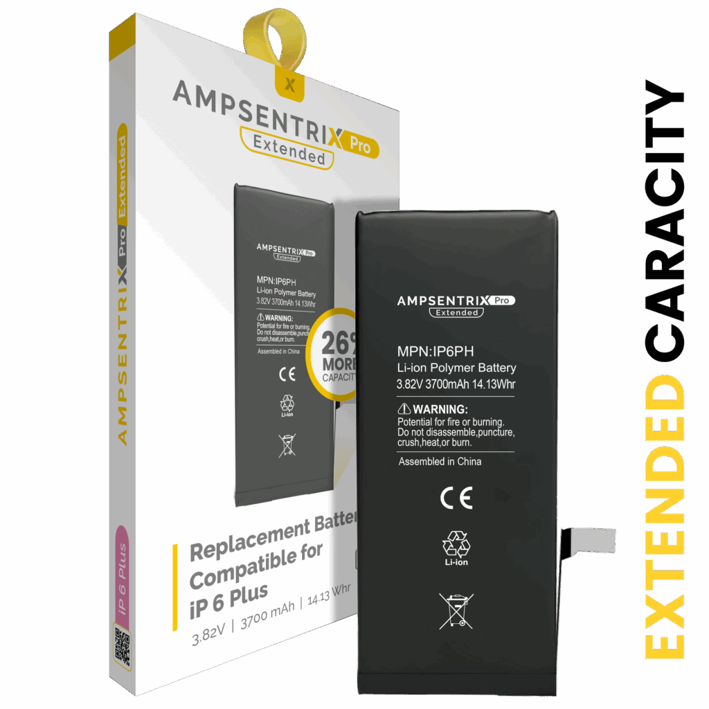 Replacement Battery For iPhone 6 Plus (AmpSentrix Pro Extended)