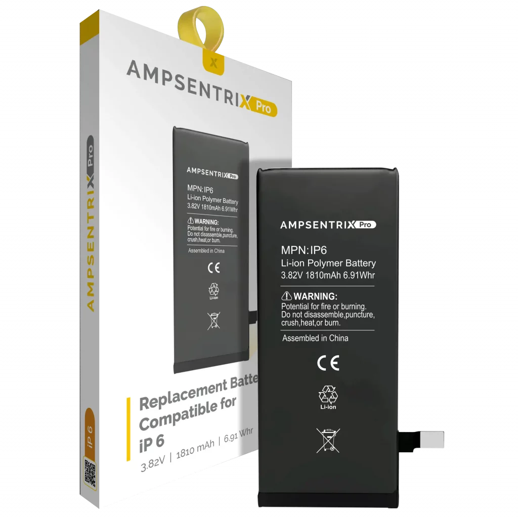 Replacement Battery For iPhone 6 (AmpSentrix Pro)