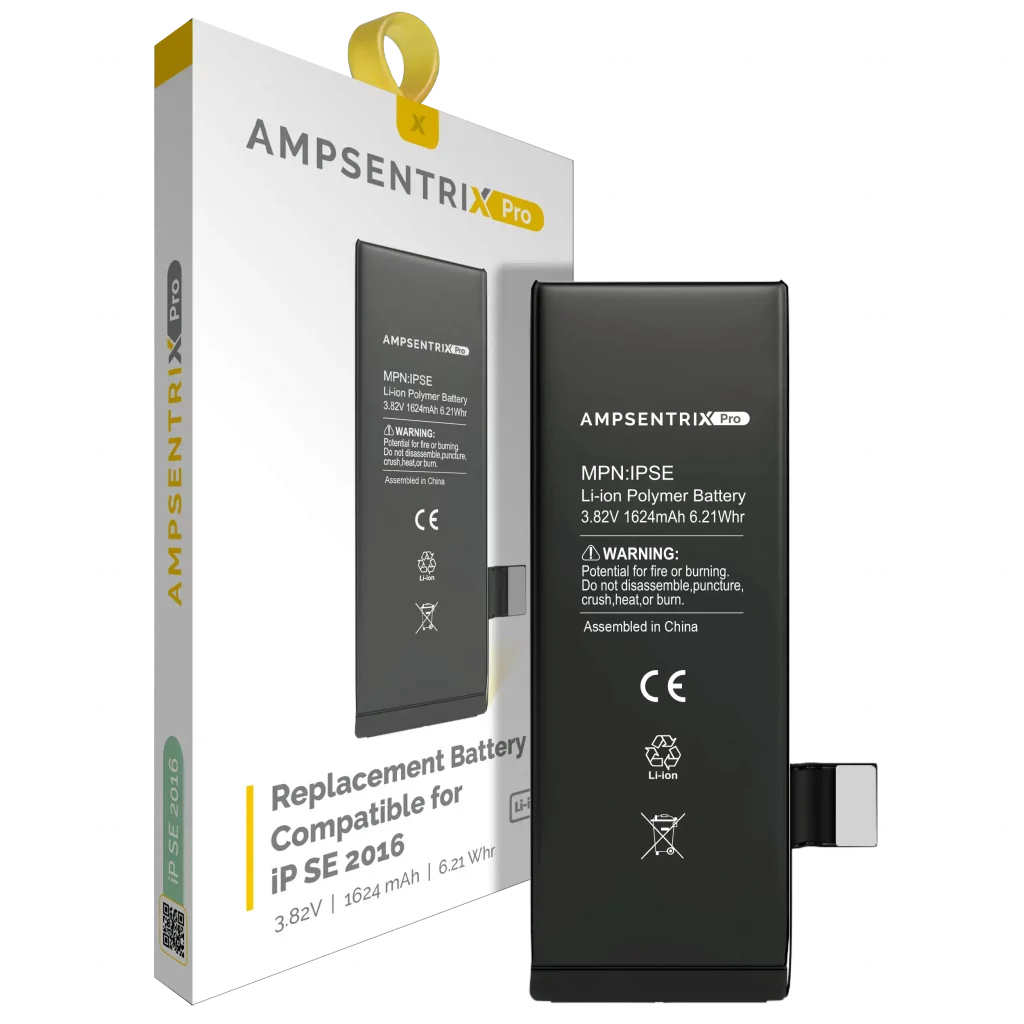 Replacement Battery For iPhone SE (2016) (AmpSentrix Pro)