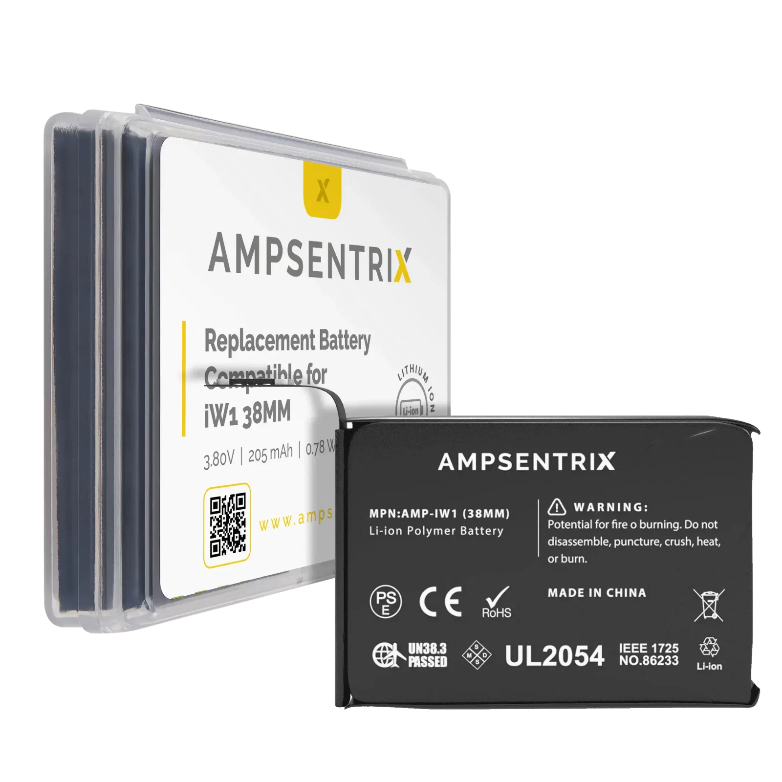 Replacement Battery For Watch Series 1 (38MM) (AmpSentrix Pro)