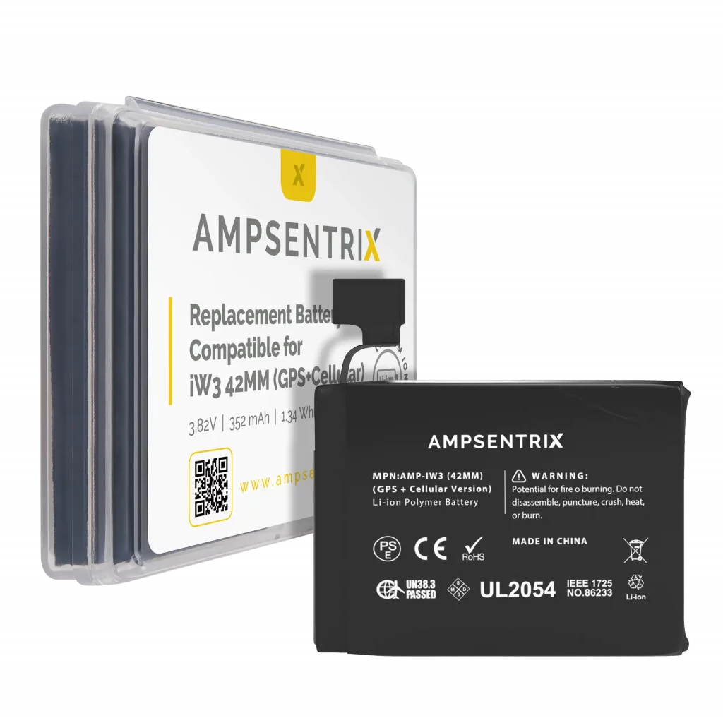 Replacement Battery For Watch Series 3 (42MM) (GPS + Cellular Version) (AmpSentrix Pro)