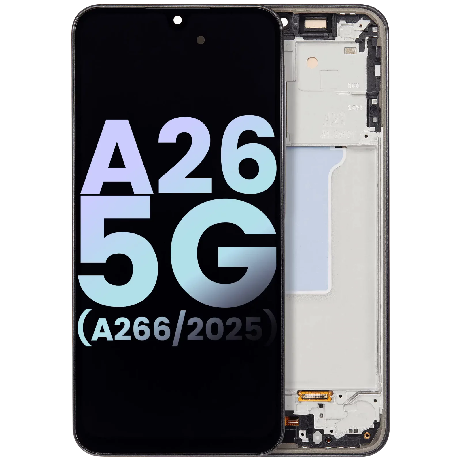 OLED Assembly With Frame For Samsung Galaxy A26 5G (A266 / 2025) (Service Pack) (Black)