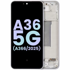 OLED Assembly With Frame For Samsung Galaxy A36 5G (A366 / 2025) (Service Pack) (Lavender)