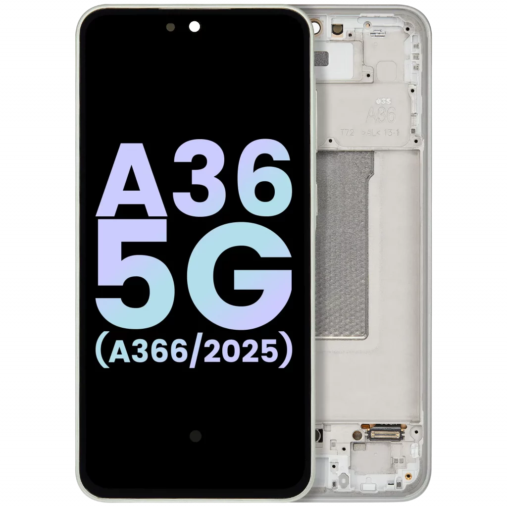 OLED Assembly With Frame For Samsung Galaxy A36 5G (A366 / 2025) (Service Pack) (Lime)