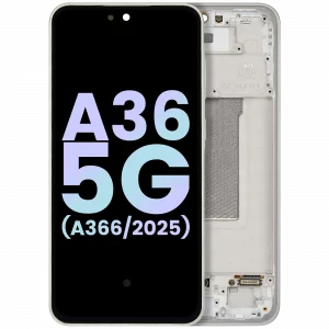 OLED Assembly With Frame For Samsung Galaxy A36 5G (A366 / 2025) (Service Pack) (Lime)