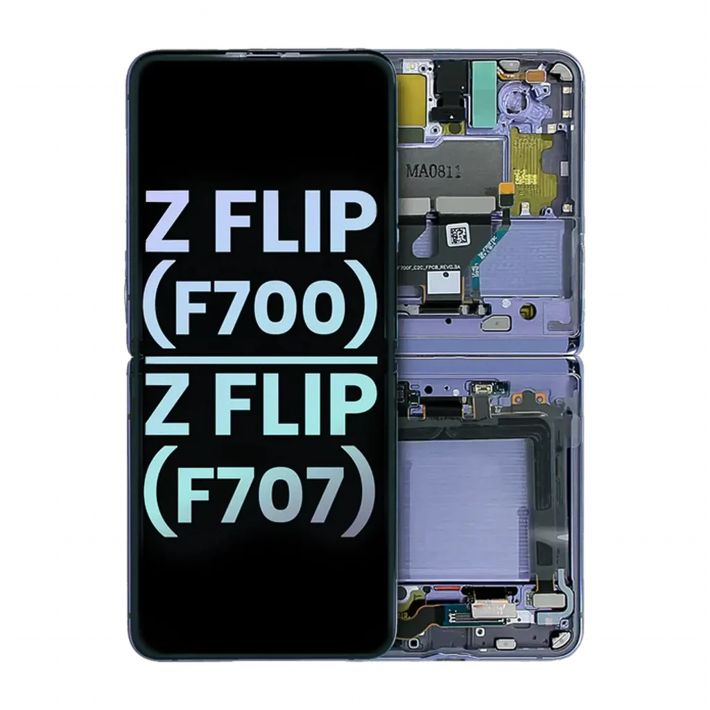 Inner OLED Assembly With Frame For Samsung Galaxy Z Flip 4G (F700) (Service Pack) (Mirror Purple)