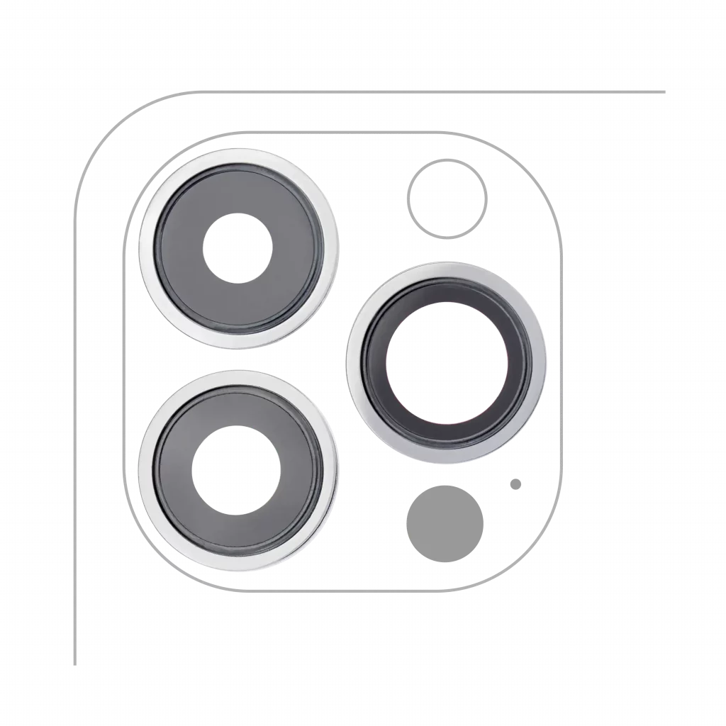 Back Camera Bracket Set For iPhone 12 Pro Max (10 Pack) (Service Pack)