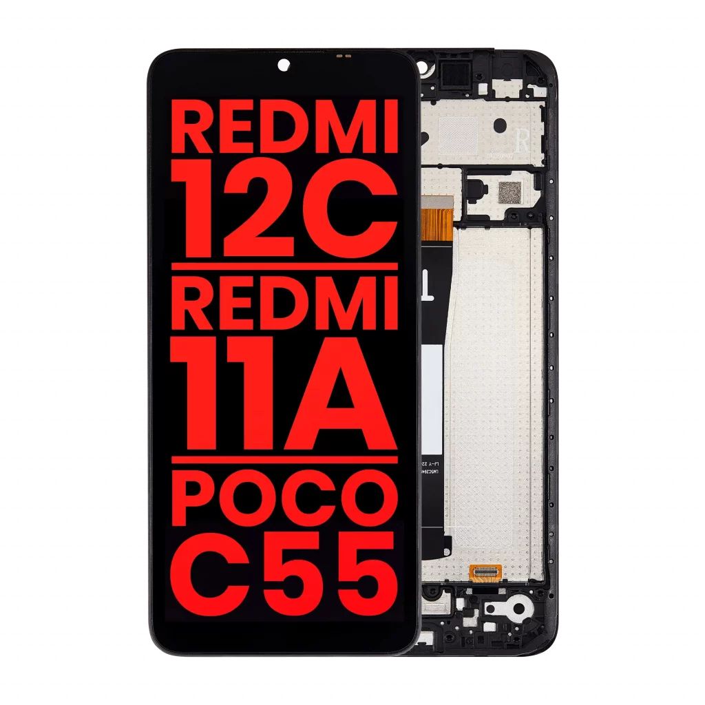 LCD Assembly With Frame For Xiaomi Redmi 12C / Redmi 11A / Poco C55 (Aftermarket Plus) (All Colors)