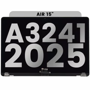 Complete LCD Display Assembly For MacBook Air 15" (A3241 / Early 2025) (Used OEM Pull: Grade A) (Silver)