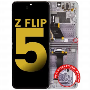 Inner OLED Assembly With Frame For Samsung Galaxy Z Flip 5 5G (US & International) (Refurbished) (Lavender)