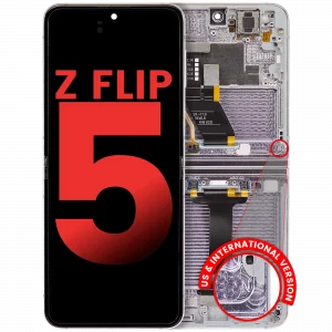Inner OLED Assembly With Frame For Samsung Galaxy Z Flip 5 5G (F731) (US & International) (Aftermarket Plus) (Lavender)