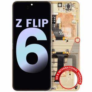 Inner OLED Assembly With Frame For Samsung Galaxy Z Flip 6 5G (US & International) (Service Pack) (Yellow)