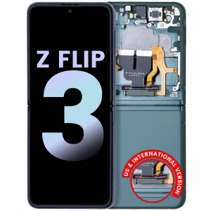 Inner OLED Assembly With Frame For Samsung Galaxy Z Flip 3 5G (US & International) (Service Pack) (Green)