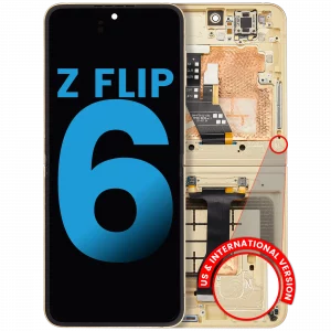 Inner OLED Assembly With Frame For Samsung Galaxy Z Flip 6 5G (F741) (US & International) (Aftermarket) (Yellow)