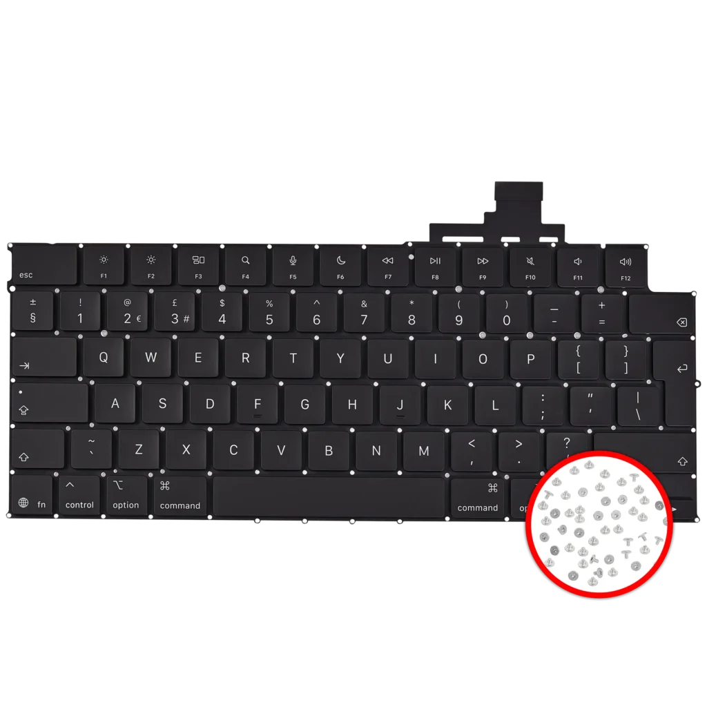 Keyboard W/ Backlight & Screws For MacBook Air 15" (A3241 / Early 2025) (UK English)