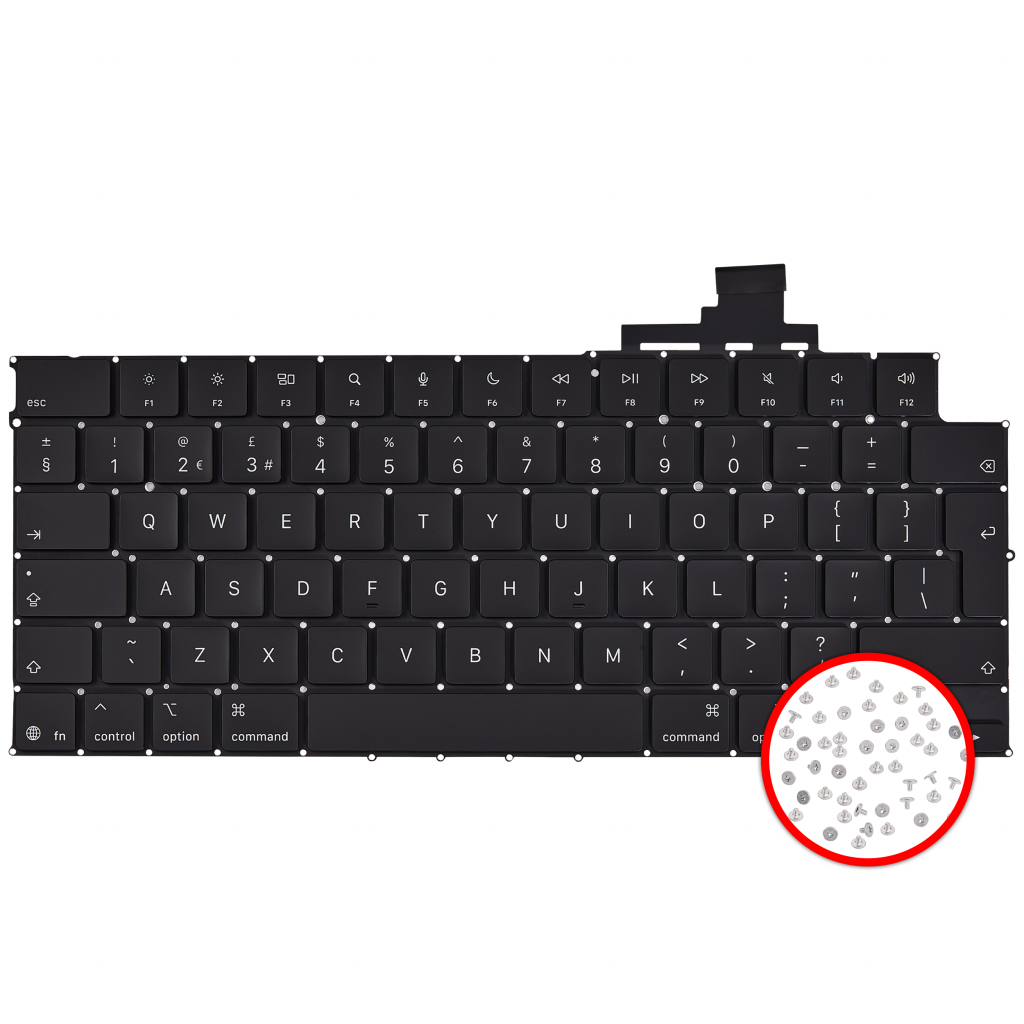 Keyboard W/ Backlight & Screws For MacBook Air 13" (A3240 / Early 2025) (UK English)
