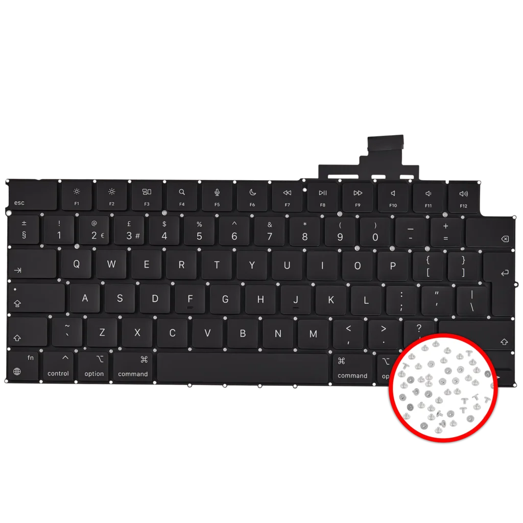 Keyboard W/ Backlight & Screws For MacBook Air 13" (A3113 / Mid 2024) (UK English)