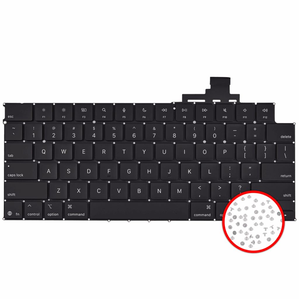 Keyboard W/ Backlight & Screws For MacBook Air 15" (A3241 / Early 2025) (US English)