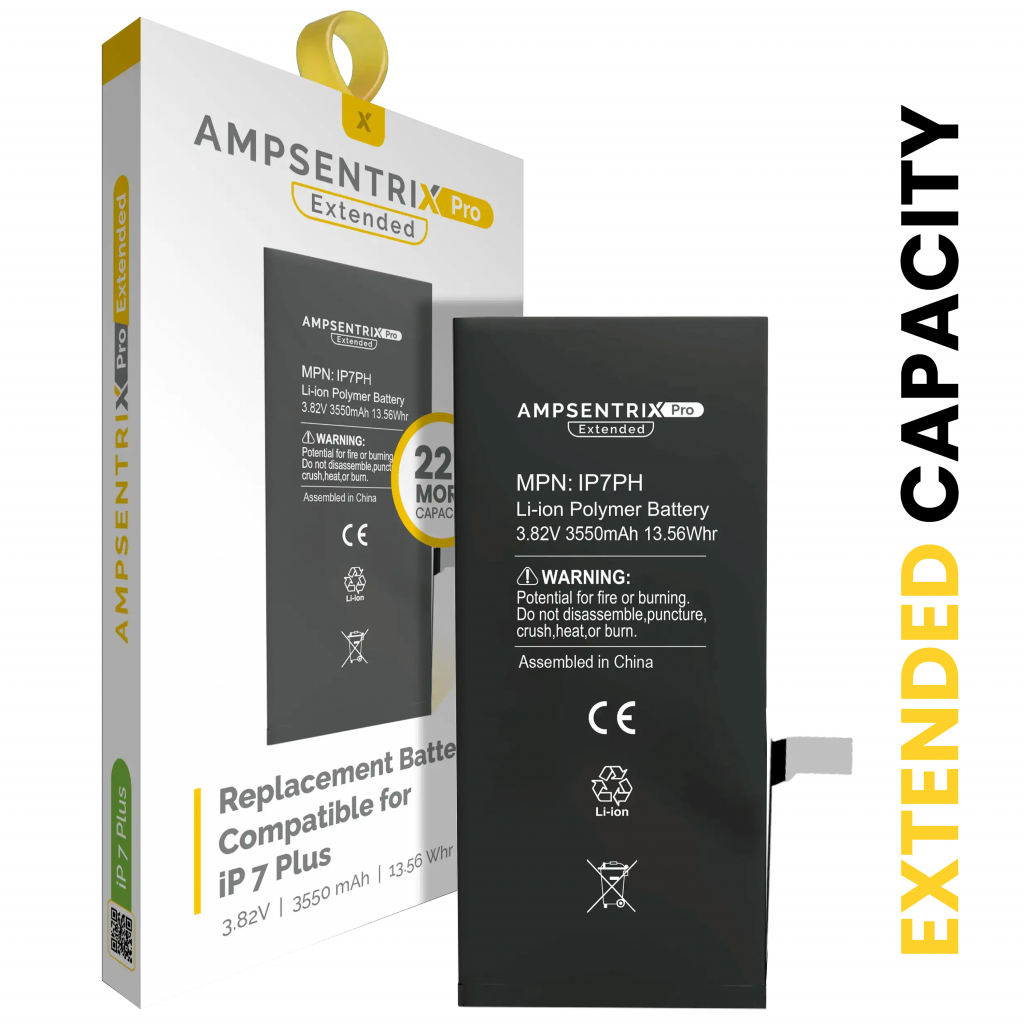 Replacement Battery For iPhone 7 Plus (AmpSentrix Pro Extended)