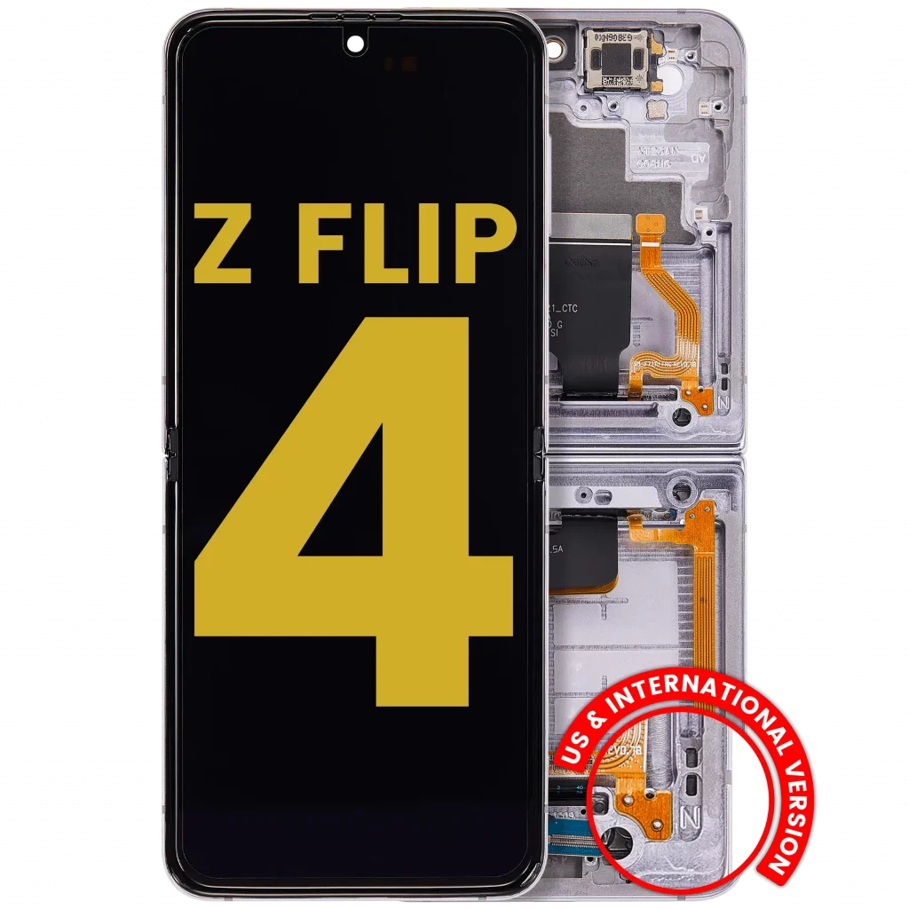 Inner OLED Assembly With Frame For Samsung Galaxy Z Flip 4 5G (US & International Version) (Refurbished) (Bora Purple)
