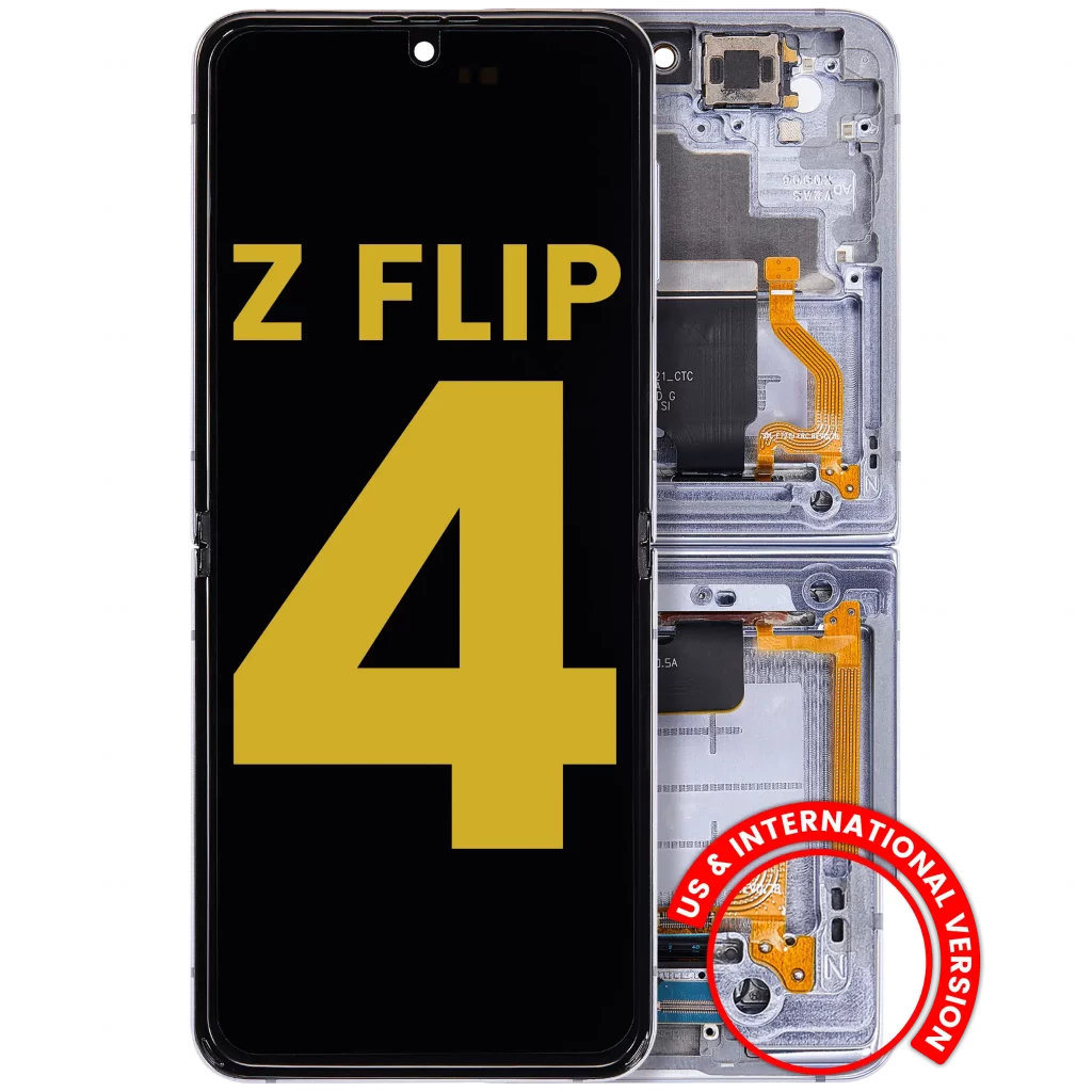 Inner OLED Assembly With Frame For Samsung Galaxy Z Flip 4 5G (US & International Version) (Refurbished) (Blue)