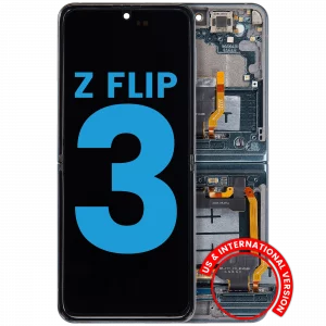 Inner OLED Assembly With Frame For Samsung Galaxy Z Flip 3 5G (F711) (US & International) (Aftermarket) (Green)