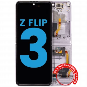 Inner OLED Assembly With Frame For Samsung Galaxy Z Flip 3 5G (F711) (US & International) (Aftermarket) (Lavender)