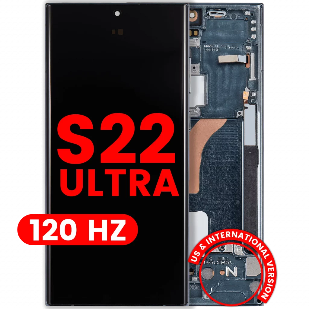 OLED Assembly With Frame For Samsung Galaxy S22 Ultra 5G (US & International Version) (Aftermarket Pro) (120Hz) (Green)